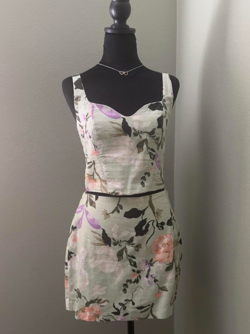 Abercrombie & Fitch Light Green Floral Set